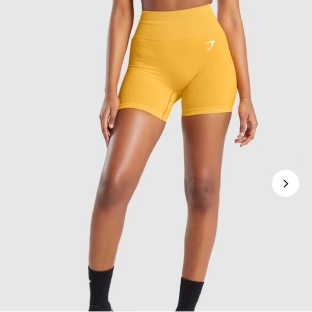 Gymshark Women's Mustard Bike Shorts